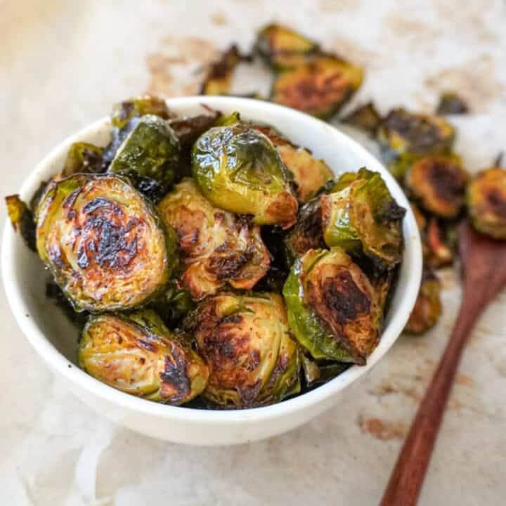Roasted Balsamic Glazed Brussel Sprouts - Delicious Side Dishes