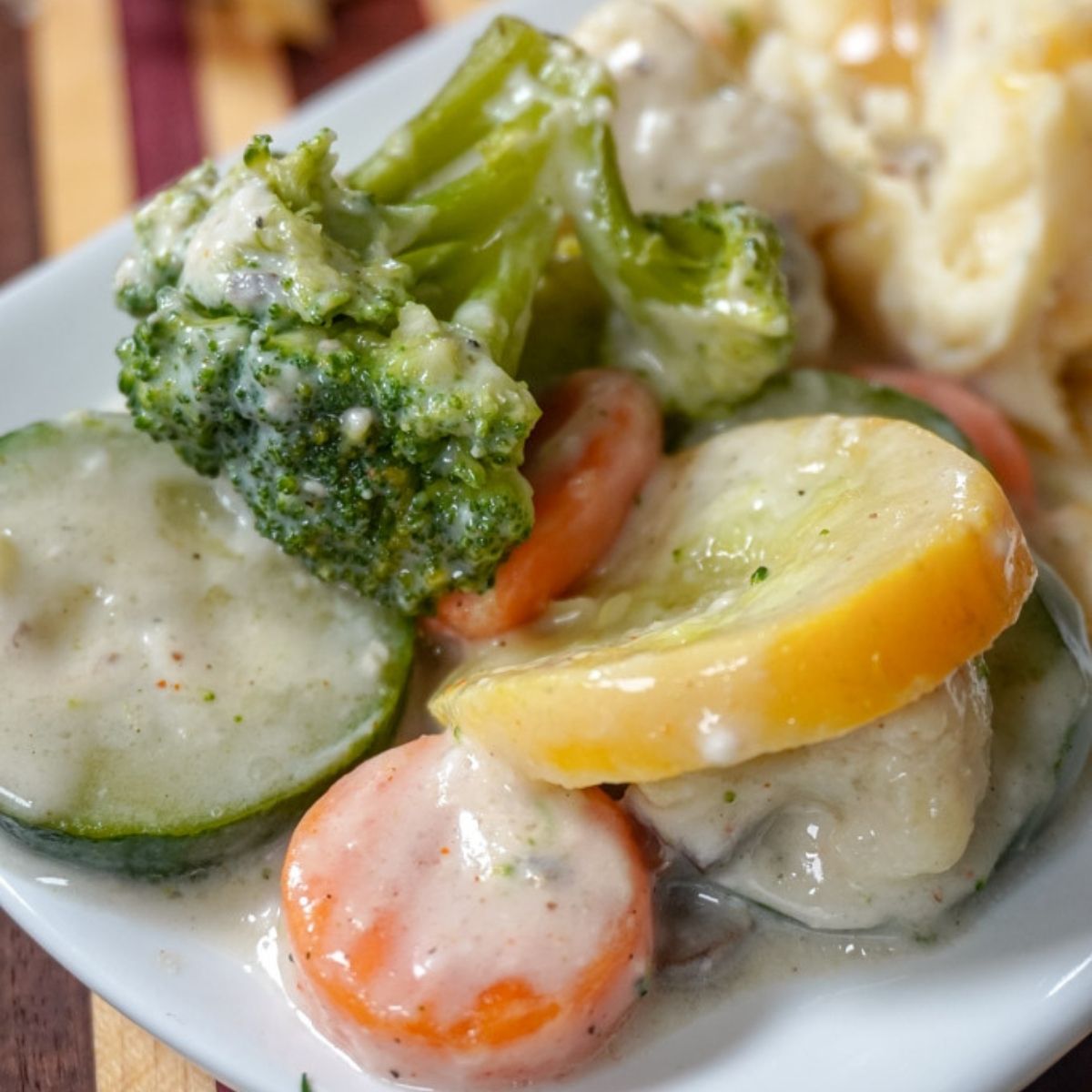 Baked Creamy Mixed Vegetables