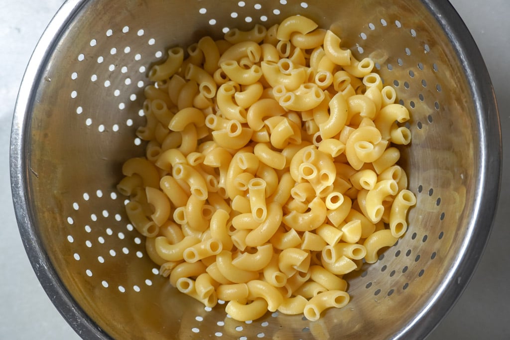 cooked and drained elbow macaroni