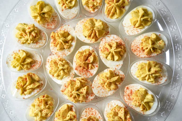 Best Deviled Eggs Recipe aka Angel Eggs - Delicious Side Dishes