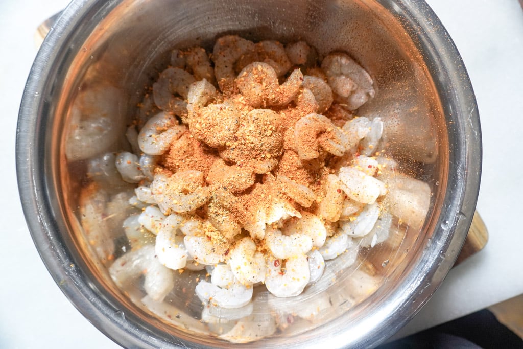 seasoned shrimp in a bowl