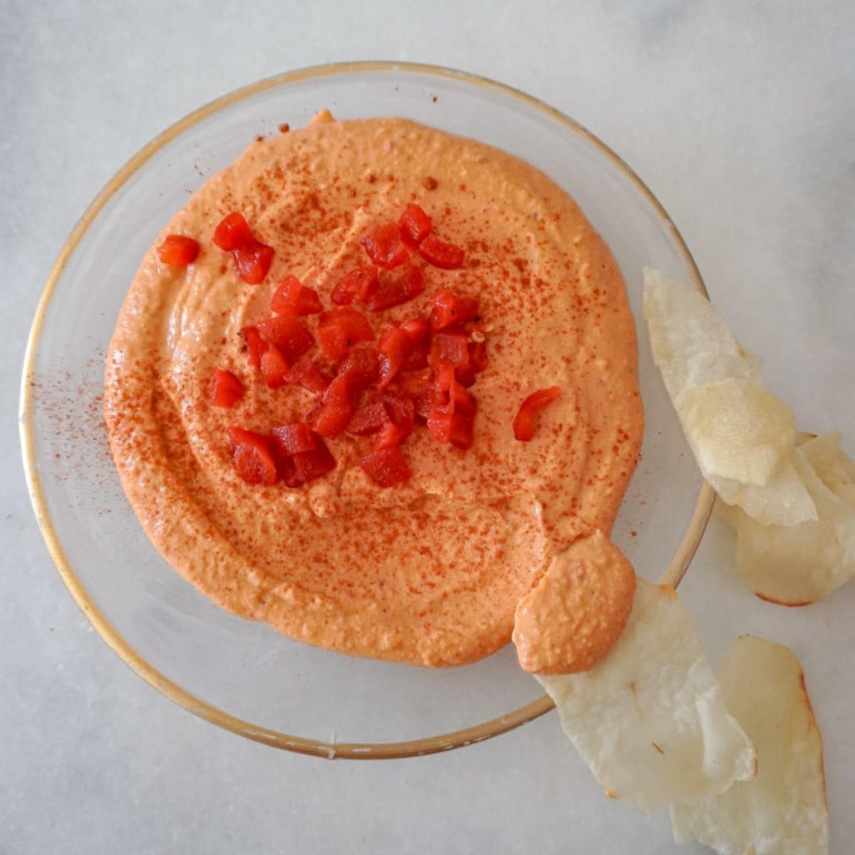 Roasted Red Pepper Spicy Hummus Recipe