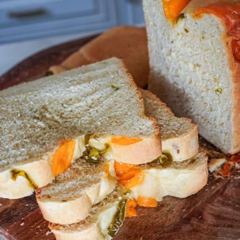 cheddar jalapeno bread sliced