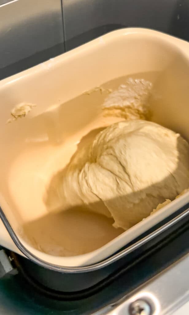 bread dough in the bread machine